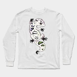 Genderqueer Pride Leopard Gecko Long Sleeve T-Shirt